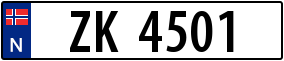Trailer License Plate